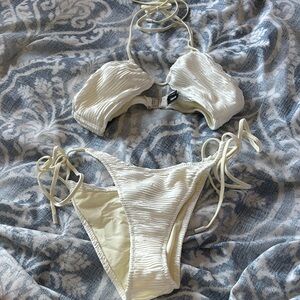 Triangl Swimwear Cream Bikini
